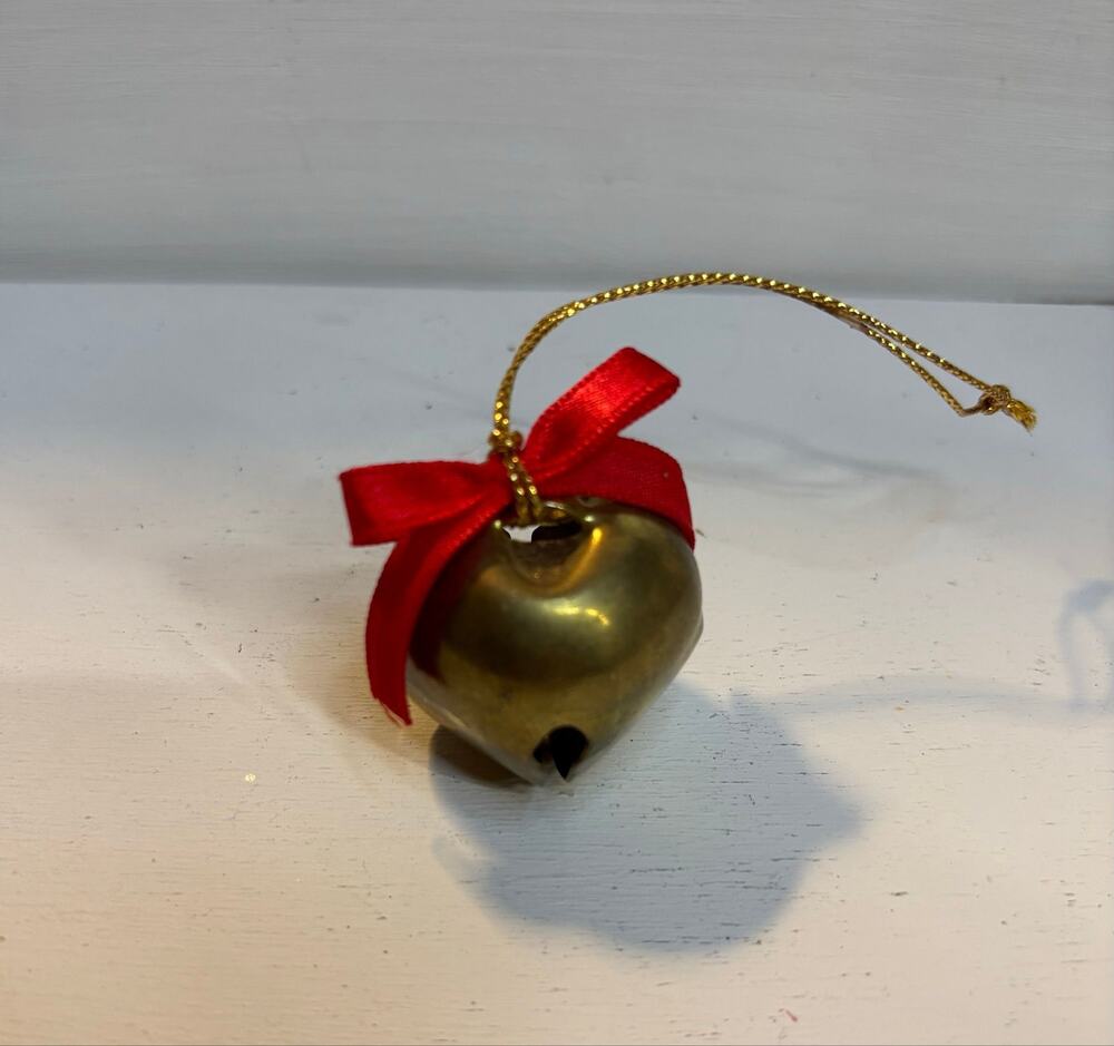 Vintage Metal Bell Christmas Ornament